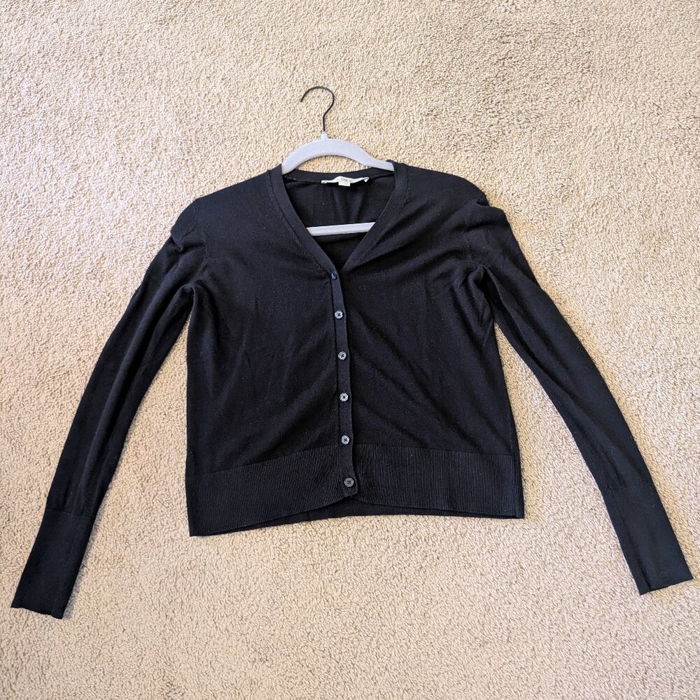 Loft black cardigan - lightweight size small